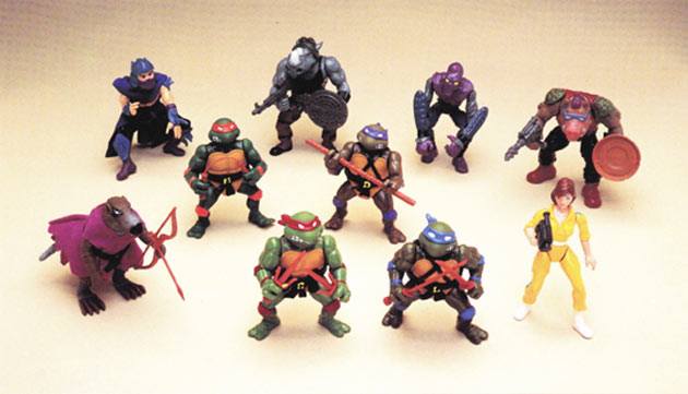 1990 teenage mutant ninja turtles action figures